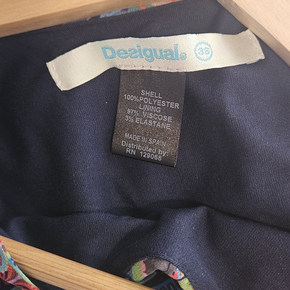 Desigual Printed Dress | Boho Statement | Sleeveless | Size 36 (S) - Picture 3 of 3